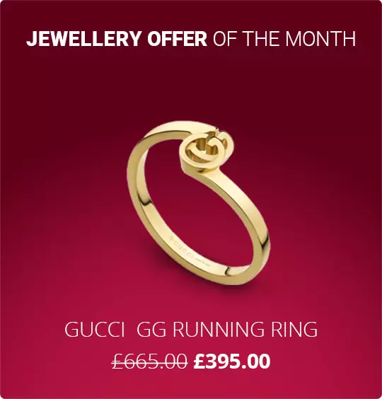 Gucci GG Running Yellow Gold Stacking Ring