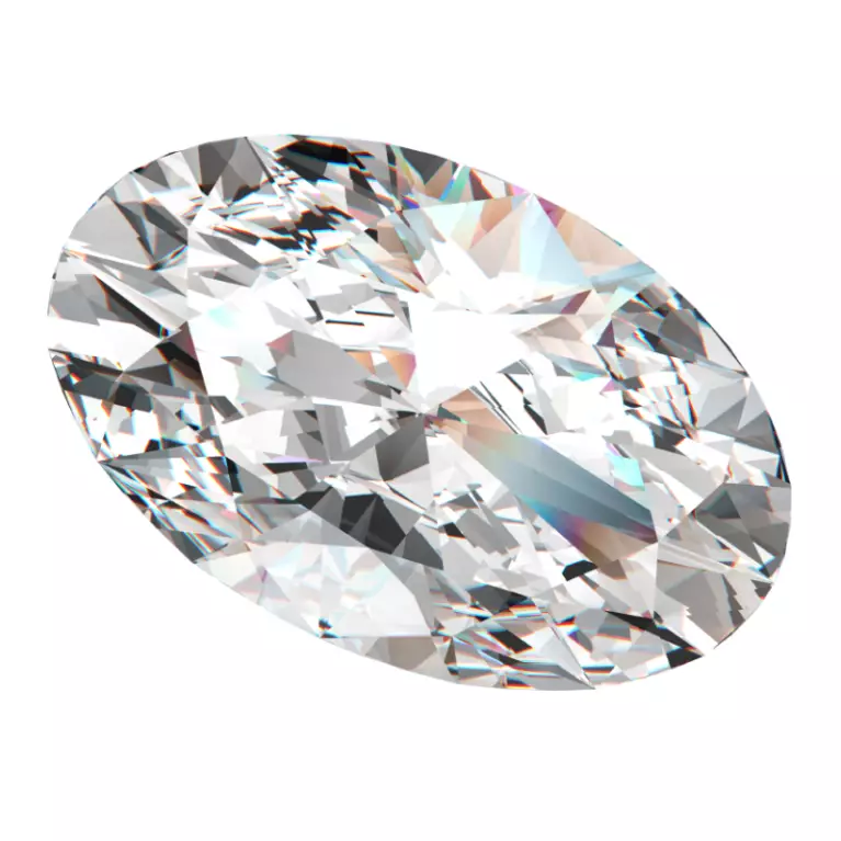 Oval cut diamond