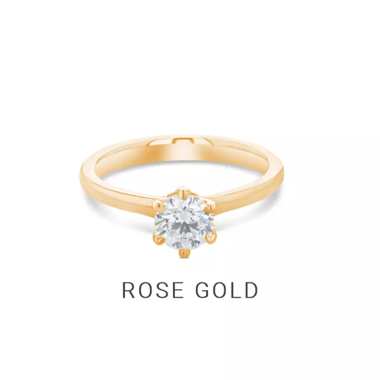 View our rose gold rings