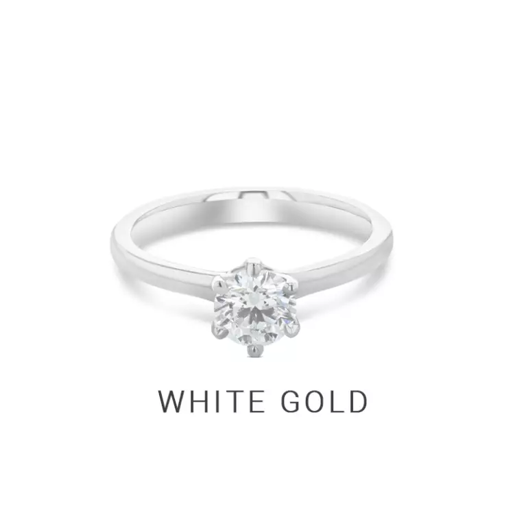View our white gold rings